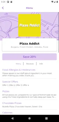 Pizza Addict android App screenshot 0